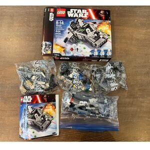 LEGO Star Wars First Order Snowspeeder 75100 Set Open 444 pieces